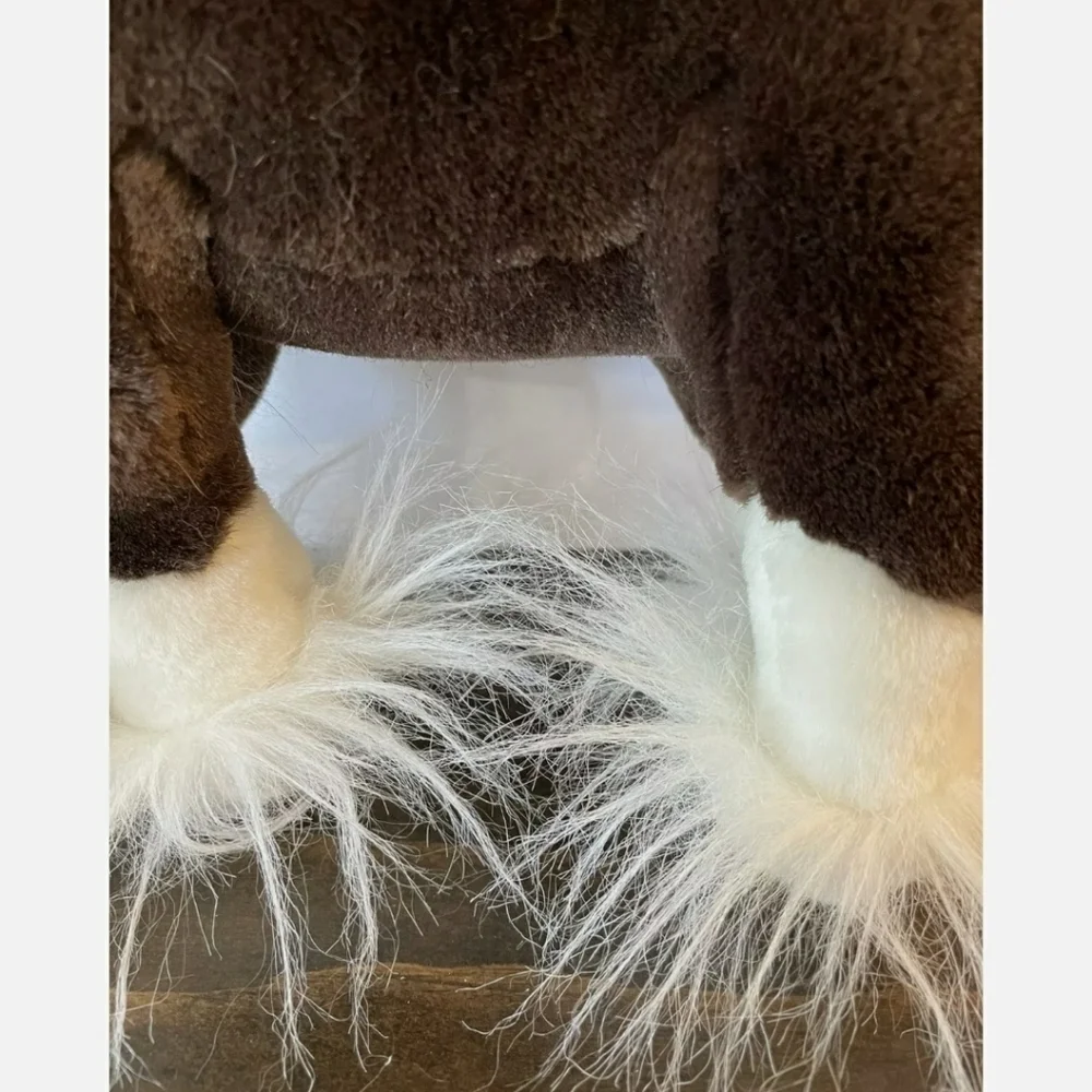 Gund “Dale” Clydesdale Firm Plush Horse Stuffed Animal Realistic Toy Brown White